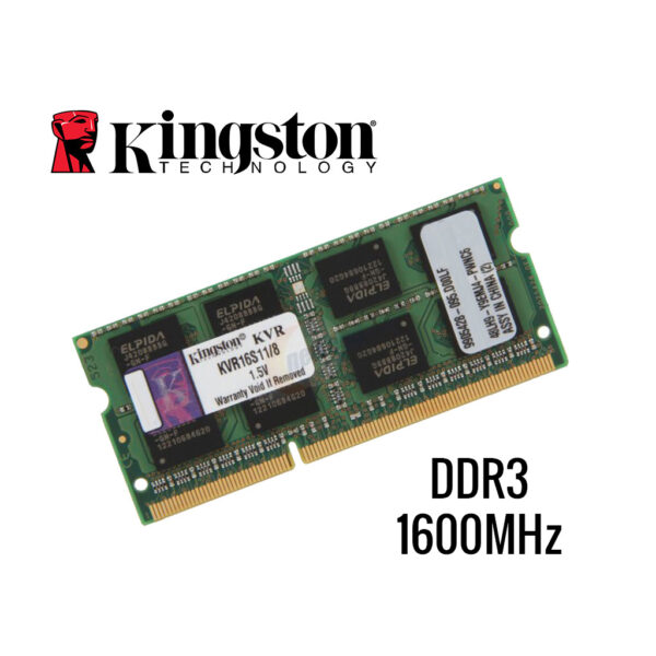 MEMORIA 8GB DDR3L 1600MHZ KINGSTON NBK