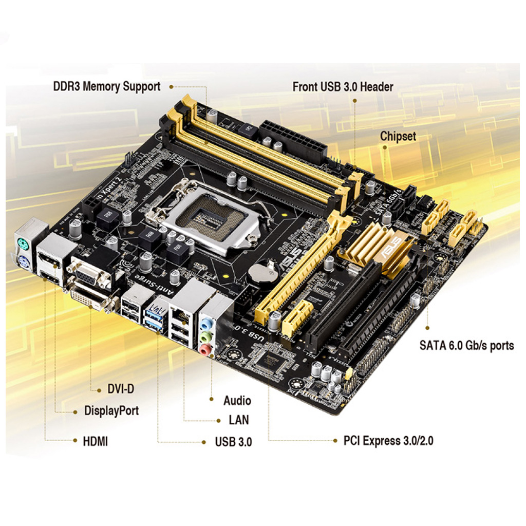 MOTHERBOARD ASUS B85M-E 1150 DDR3 - Imagen 3