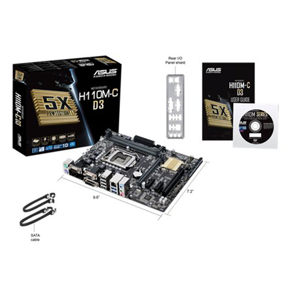 MOTHER BOARD ASUS H110M-C D3 - Imagen 2