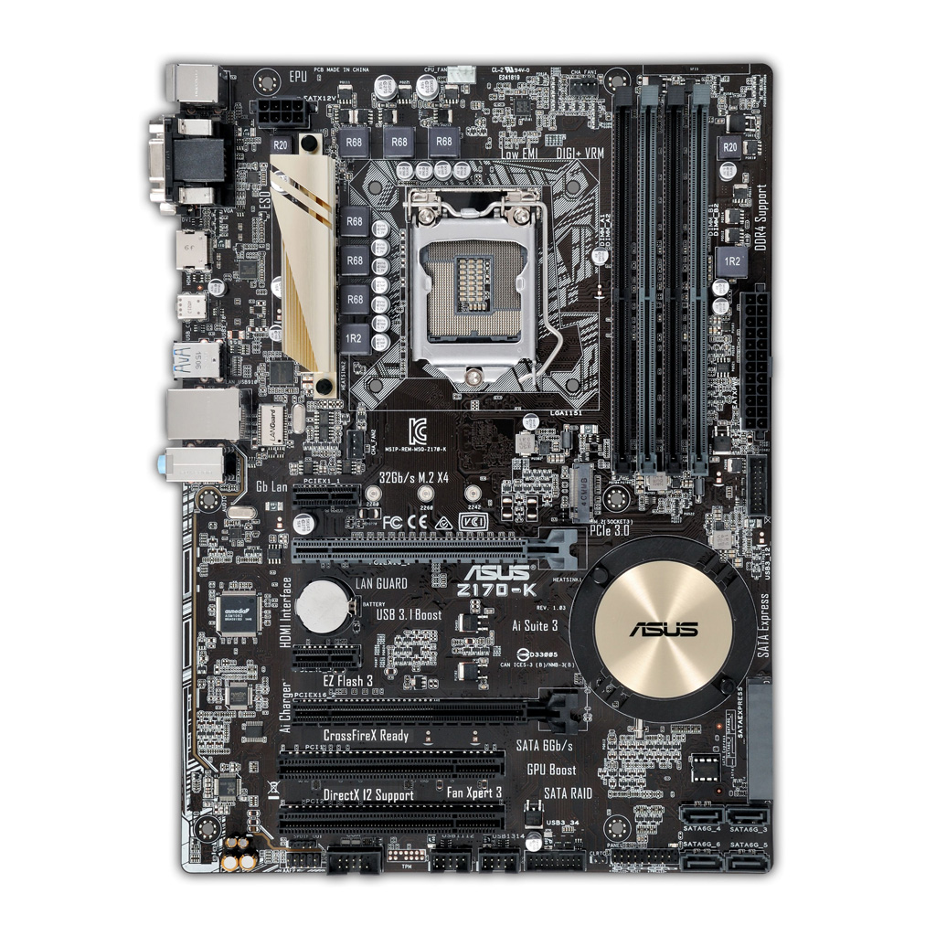 MOTHERBOARD ASUS Z170-K 1151 DDR4 - Imagen 2