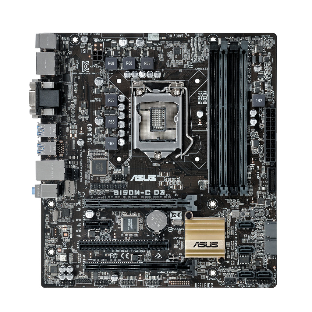 MOTHERBOARD ASUS B150M-C D3 1151 DDR3 - Imagen 2