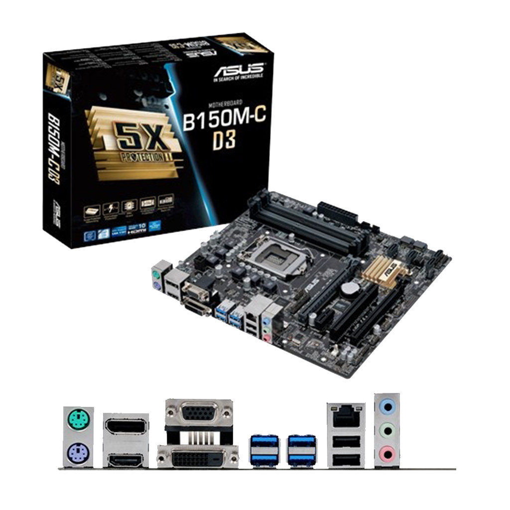 MOTHERBOARD ASUS B150M-C D3 1151 DDR3