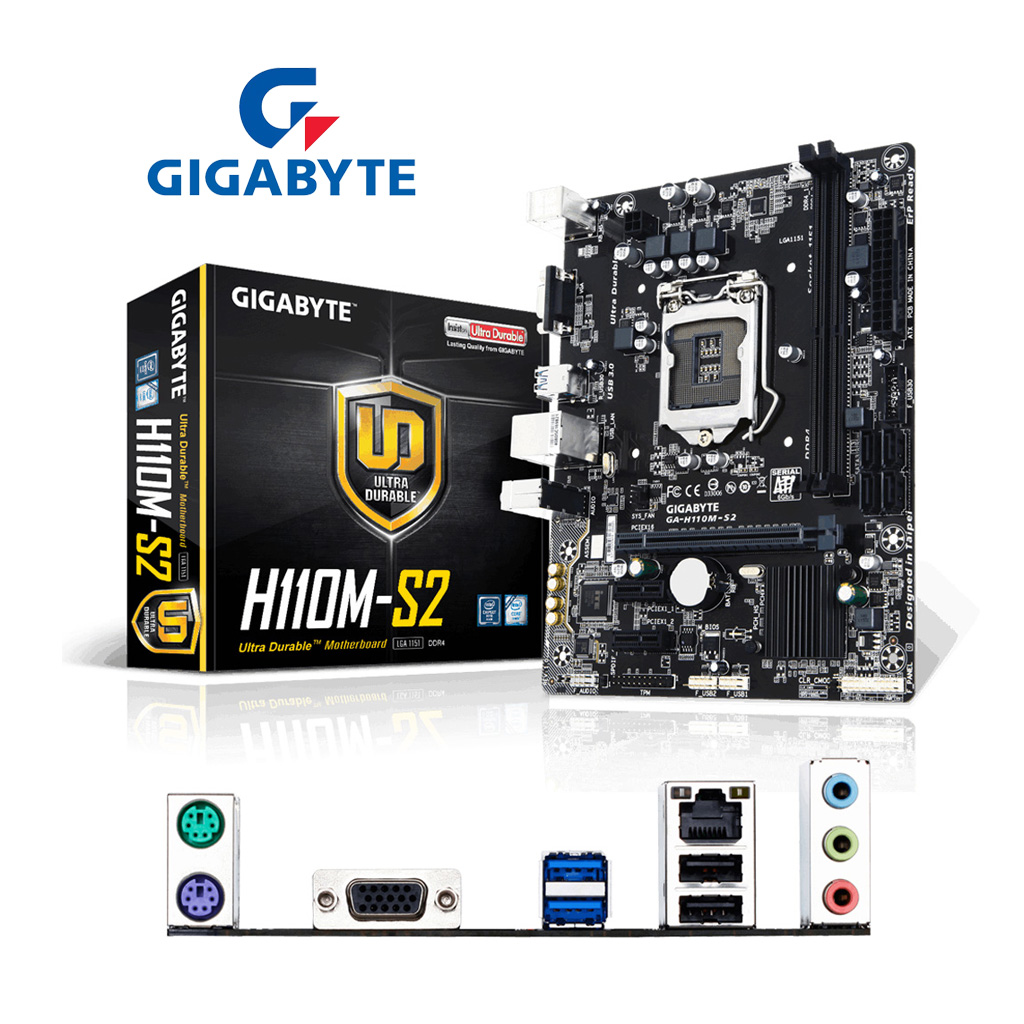 MOTHERBOARD GIGABYTE H110M-S2 1151 DDR4