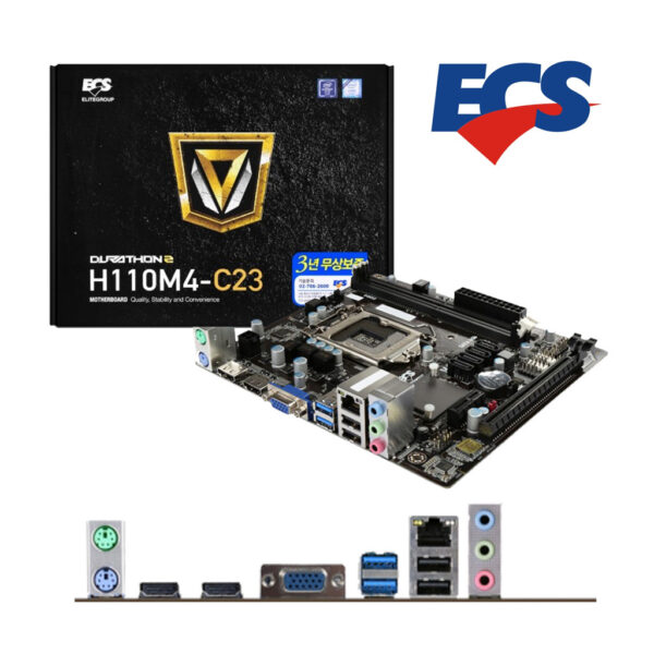 MOTHERBOARD ECS H110S-2P (1.0) 1151 DDR4