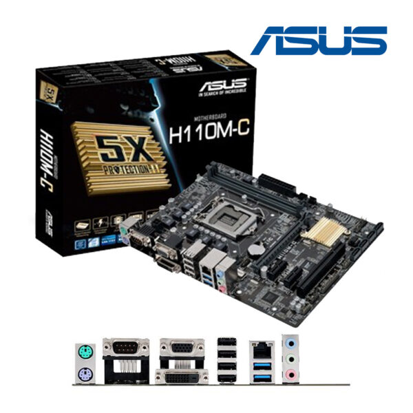 MOTHERBOARD ASUS H110M-C CSM 1151 DDR4