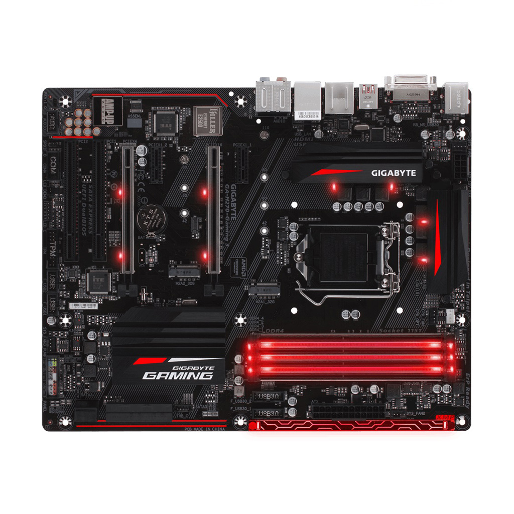 MOTHERBOARD GIGABYTE H270 GAMING 3 DDR4 - Imagen 2