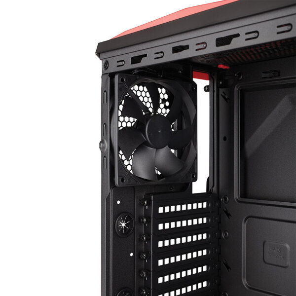CASE CORSAIR SPEC-ALPHA RED-BLACK - Imagen 12
