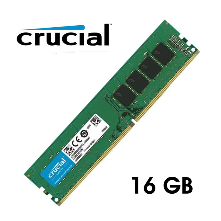 MEMORIA DDR4 16GB CRUCIAL PARA PC GARANTIA 3 MESES