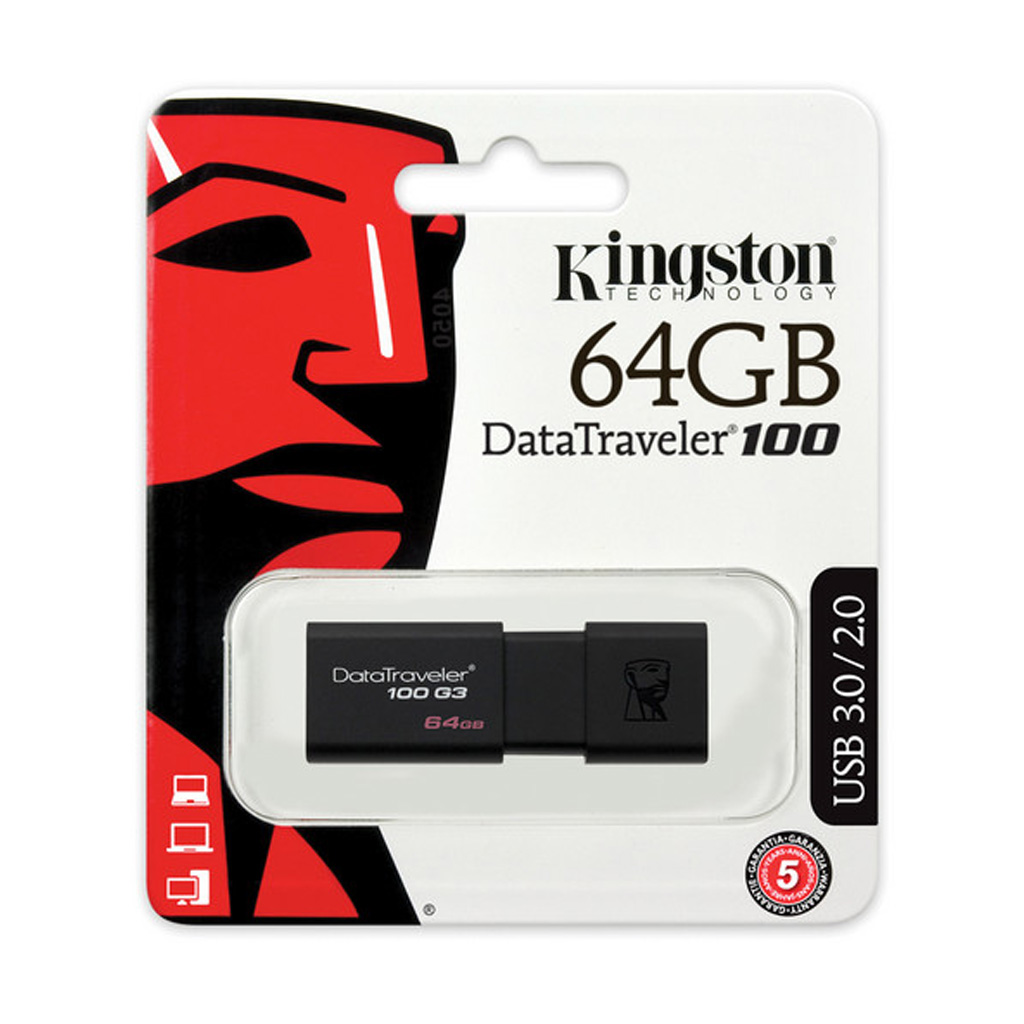USB KINGSTON 3.0 64GB DT100G3/64