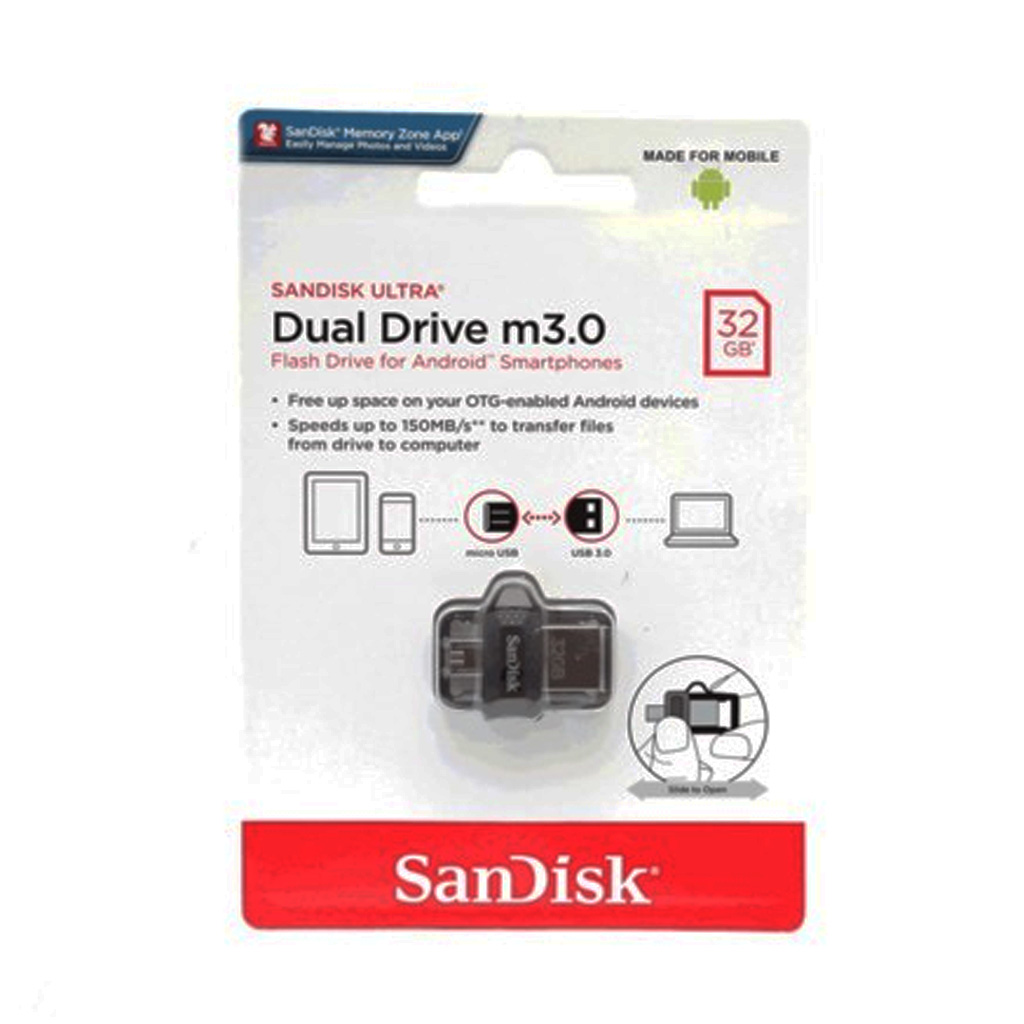 MEMORIA USB 3.0 SANDISK ULTRA DUAL 16GB