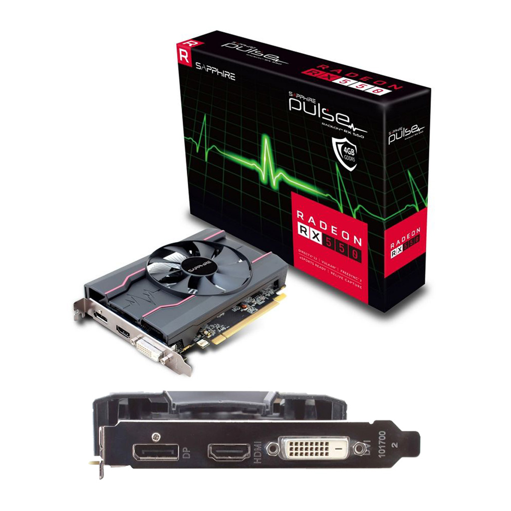 TARJETA DE VIDEO 4GB RX-550 SAPPHIRE
