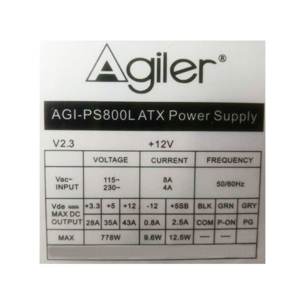 FUENTA 800W AGILER - Imagen 3
