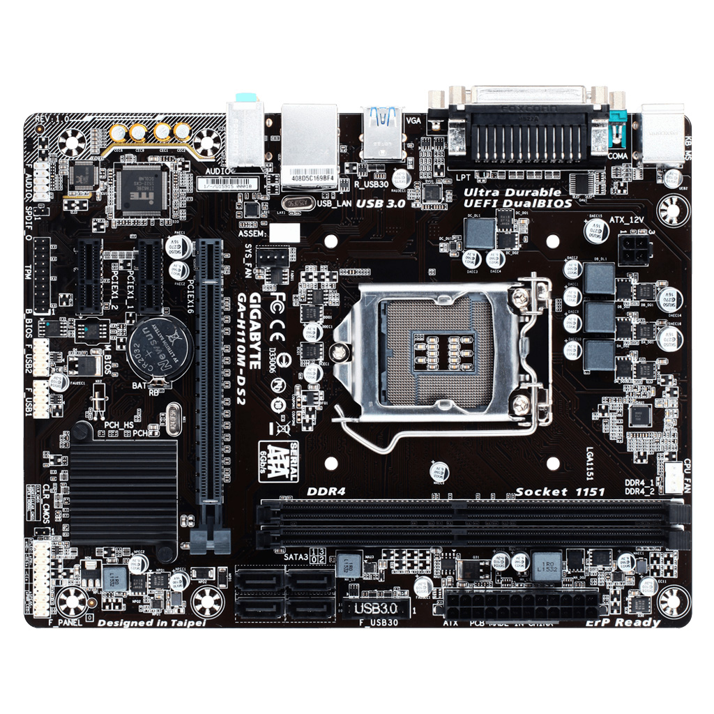 MOTHERBOARD GIGABYTE H110M-DS2 - Imagen 2