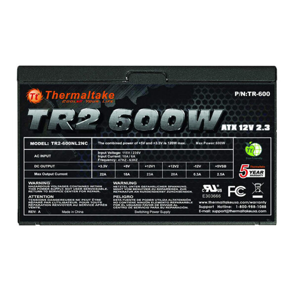 FUENTE THERMALTAKE 600W TR-600 - Imagen 2