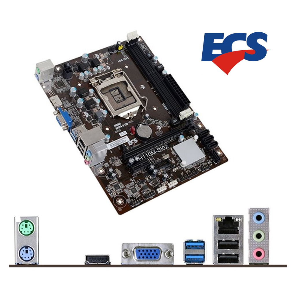 MOTHERBOARD ECS H110M SI02
