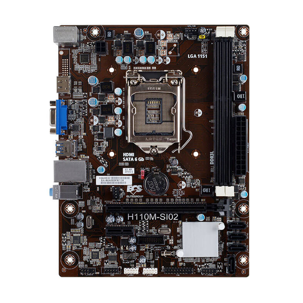 MOTHERBOARD ECS H110M SI02 - Imagen 2