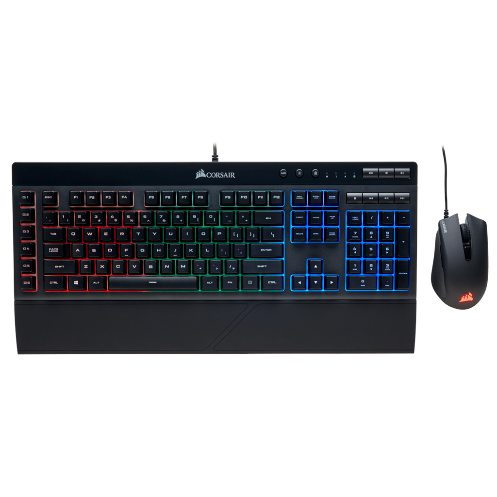 KIT GAMING TECLADO MOUSE CORSAIR K55+HAR - Imagen 2
