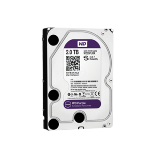 DISCO DURO 2TB 3.5 WD PURPLE 256 MB SATA 6GBs - Imagen 2