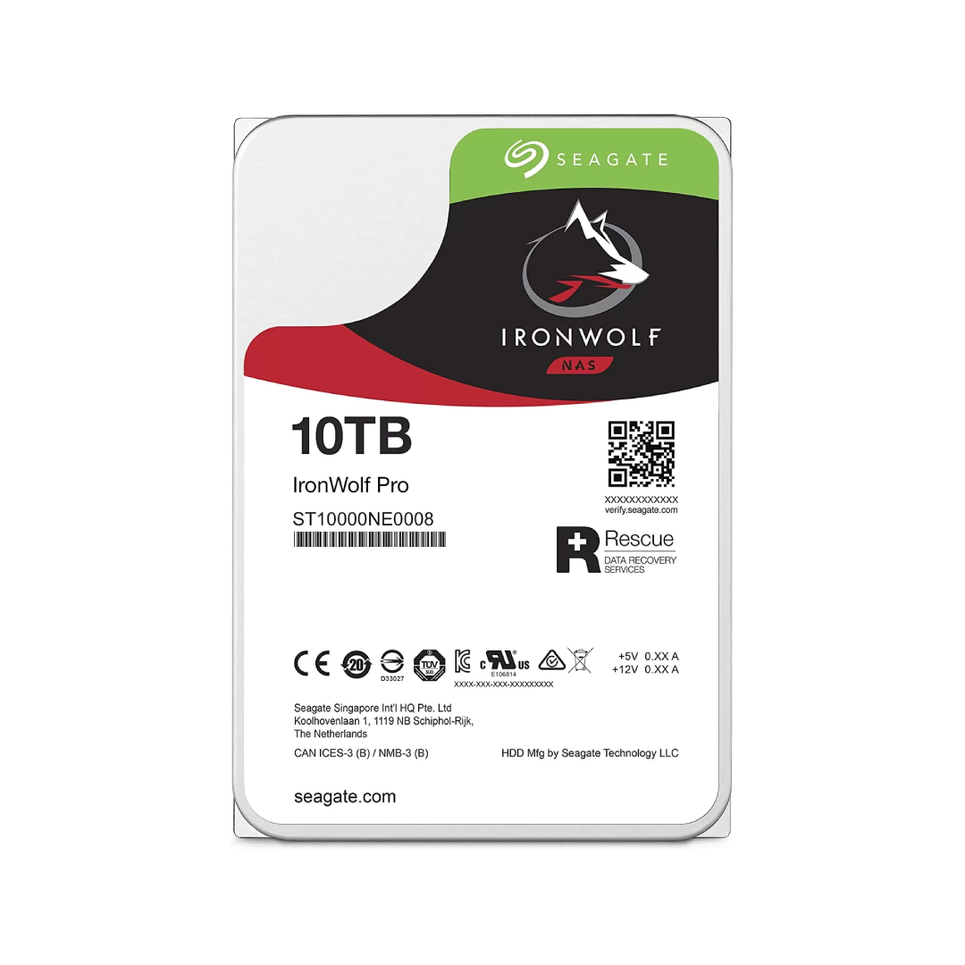 DISCO DURO 10TB 3.5 SEAGATE IRONWOLF PRO PC