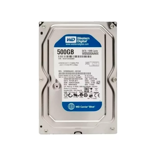 DISCO DURO 500GB WD 3.5 7200RPM WESTERN DIGITAL BLUE PULL