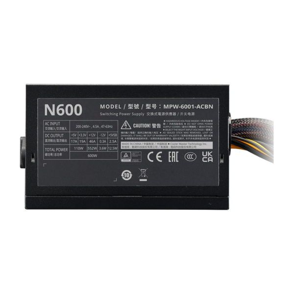 FUENTE DE PODER 600W COOLER MASTER ELITE NEX N600 - Imagen 4