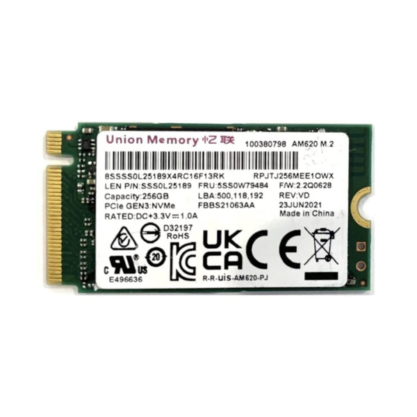 UNIDAD SSD M.2 PCIe 256GB 2240 UNION MEMORY BULK