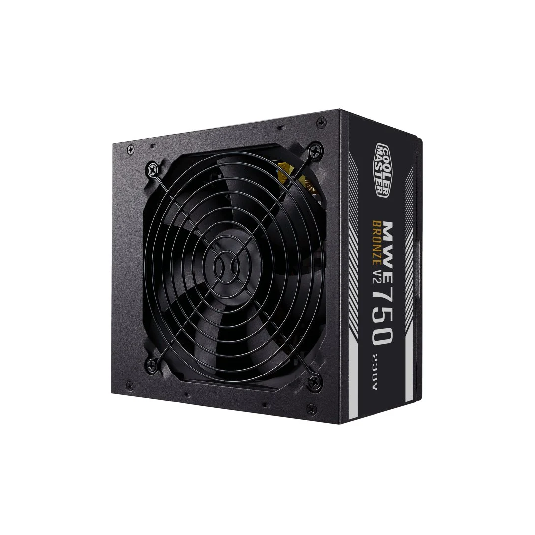 FUENTE DE PODER COOLER MASTER MWE 750 BRONZE V2 80 750W PLUS NO MODULAR ATX MPE-7501 ACAABUS NEGRO
