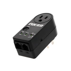 Forza Surge Zion 2K10 Supresor de sobrevoltaje 110V US 1 RJ45 1 Salida Rango de Voltaje 9